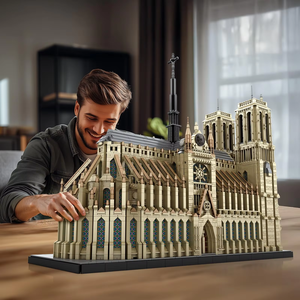 Reobrix 66016 Notre-Dame de <span class=keywords><strong>Paris</strong></span>, Blocs de Construction Anciens en Plastique ABS, Modèle de Scène Urbaine Européenne, Jouet Éducatif à Assembler Soi-même - Product Image 6