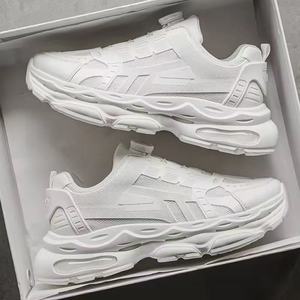 Chaussures de course en mesh imprimé, à lacets, bout rond, respirantes, semelle extérieure en caoutchouc, style toutes saisons - Product Image 3