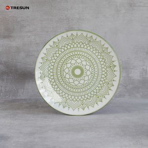 Chine Vintage Floral écologique bas prix fantaisie décoratif cuisine assiettes à dîner ensemble en céramique de luxe - Product Image 4