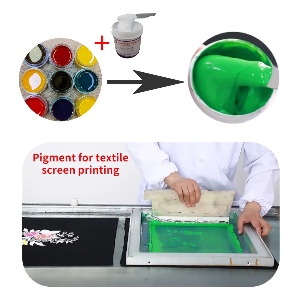 Effect Color Pigment Paste liquid Pigment For Textile Printing Ink