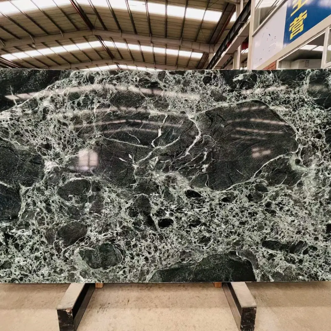 Marble Slabs Green Color for Wall Decoration High Quality Super Sale 2023 Pulada Green Modern Polished Fantasy Villa