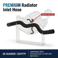Tuyau d'entrée supérieur de radiateur en EPDM de qualité supérieure, directement de l'usine, référence 13291779, tuyau de refroidissement OEM pour Chevrolet Cruze 1.4T 2011-2016 Opel Astra J