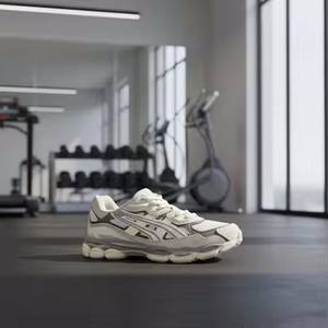 Jick 2026 Chaussures de sport rétro de luxe pour hommes, en toile, style tenis, avec doublure en maille respirante, tige en microfibre, fermeture éclair, semelle TPU - Product Image 3