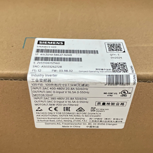 Variateur de vitesse Siemens 6SL3210-5BB15-5UV1 Sinamics V20 0,55 kW 1AC 230V IP20, scellé en usine - Product Image 2