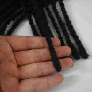 Vente en gros, cheveux humains 100% naturels, Afro crépus bouclés, fait à la main, Crochet Permanent de 0.6cm, Extension de <span class=keywords><strong>Dreadlocks</strong></span> - Product Image 3