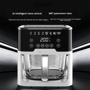 <span class=keywords><strong>Friteuse</strong></span> à air carrée en verre, visibilité panoramique à 360°, capacité de 5L-6L, écran tactile vocal, multifonctionnelle, moderne, électrique pour la maison - Product Image 5