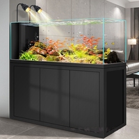 Pompe à eau pour aquarium rectangulaire grand format, filtration automatique écologique 5W, flotteur en verre, fond en alliage titane-magnésium