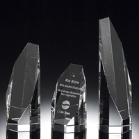 Grand trophée en cristal multi-Pointes pour entreprise pionnière / entreprise innovante