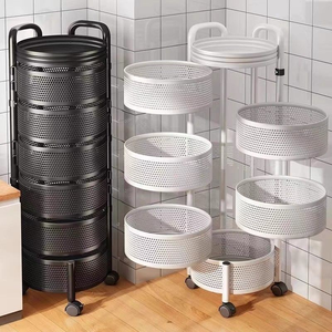 Trolley Multi-Tier Square Badezimmer Küche Organizer Obst & Gemüse Aufbewahrung skorb Wohnzimmer Naht Gerät Lager regal - Product Image 3