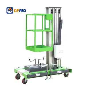 High Performance Single Zwei-Mast hydraulische Aluminium legierung Aerial Man Lift zu verkaufen