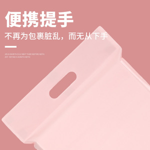 Sacs de courrier rose nu en vrac avec poignées pochettes d'expédition épaisses étanches en gros - Product Image 6