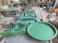 Moules pour table et chaises en béton imitation marbre ; Convient pour la décoration des patios extérieurs et des zones de loisirs