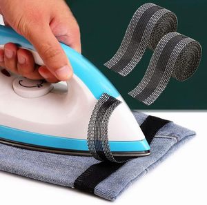 1 pouce * 1m Patch de pantalon auto-adhésif pour pantalon rapide sans couture Bande de tissu pour vêtements à ourlet adhésif pour pantalon de jean - Product Image 1