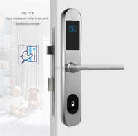 Sistema de bloqueo de tarjeta de llave de hotel inteligente RFID electrónico mortaja estándar de la UE para puerta de aluminio con software de gestión gratuito