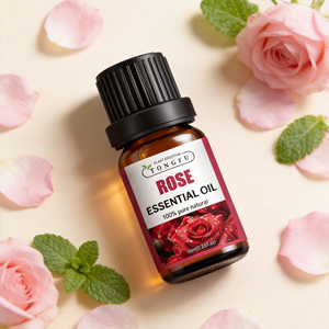 Aceite Esencial Aromático, Aceite Esencial de Rosa Puro, Natural y Orgánico, Perfume de Lujo para el Cuidado de la Piel - Product Image 1