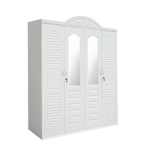 أثاث غرفة نوم منزلية فولاذية خزانة 4 أبواب خزانة ملابس ألمير ليماري باكيان بيسي أرماريو قفل مفتاح معدني ارتفاع حديث قابل للتعديل - Product Image 4