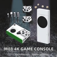 Console de jeu TV TITECH M88 de haute qualité avec manette sans fil 2,4 GHz, 4K 3D, mémoire 128 Go, 20000-30000 jeux intégrés PS2/PS1