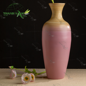 Juego de jarrones de bambú pintados artísticos de alta calidad para decoración del hogar jarrones hechos a mano Decoración de mesa hechos en Vietnam - Product Image 4