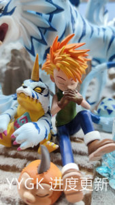 GD Garuru Digimon Garuru, cadena de evolución, tiranosaurio, mano Do GK, estatua colgante, modelo - Product Image 3
