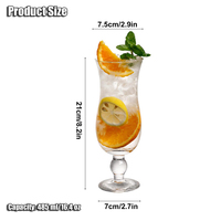 Haute qualité personnalisé imprimé Logo 16oz blanc clair grande bière jus ouragan verre verres à cocktail pour hôtel Restaurants fête