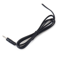 Câble audio coaxial personnalisé 3,5 mm stéréo mâle vers jack pigtail à extrémité ouverte, gaine PVC, conducteur en cuivre pur pour haut-parleurs et microphones