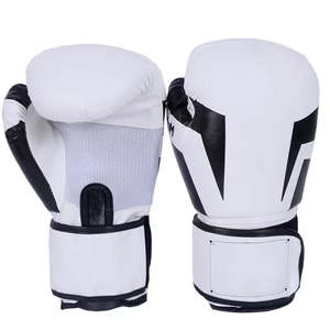 Gants de boxe professionnels en cuir PU personnalisés de 10oz pour adultes Gants d'entraînement MMA confortables - Product Image 1