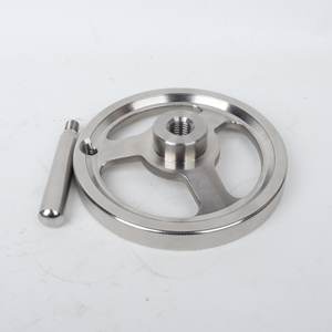 Direkt vom Hersteller Maßgefertigte Präzisionsgussteile Rundes Edelstahl-Handrad mit Geprägtem Design Griffdesign - Product Image 6