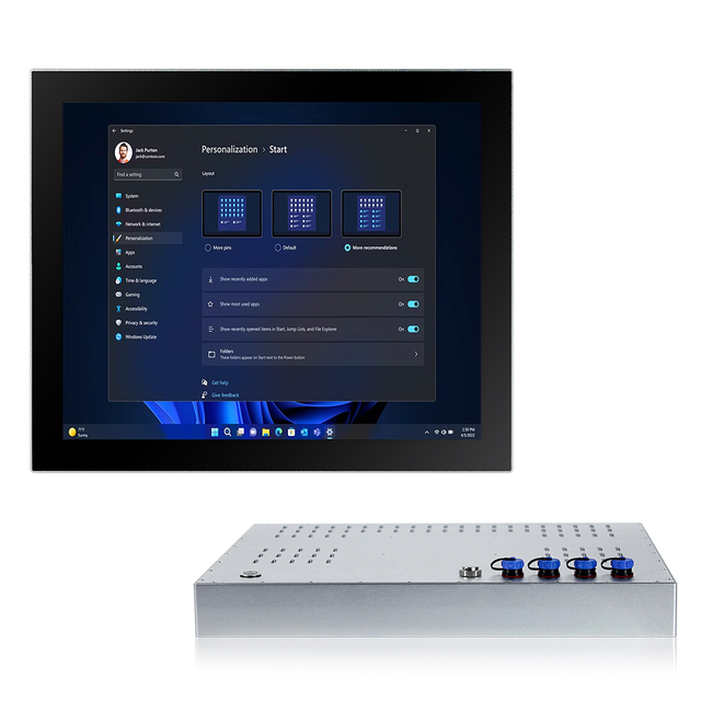 Factory Customization Size IP66 Fully Waterproof Industrial Touch Screen Panel Pc All in One with Multiple Expansion Interfaces