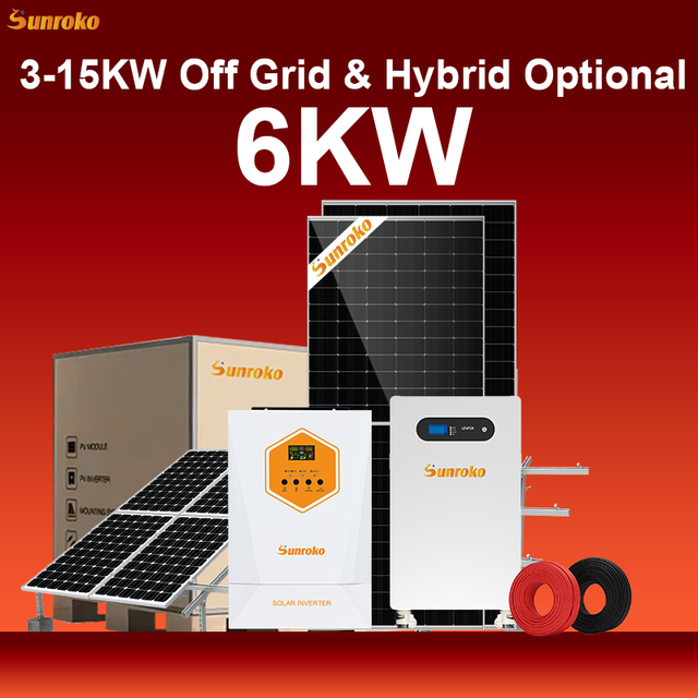 Complete ODM Photovoltaic Hybrid Solar Energy System 5000W 5Kw 10Kw 12Kw 10 Kva All in One Off Grid Solar Power System for Home