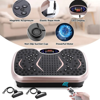Plate-forme de vibration du corps entier de massage Crazy Fit matériel ABS à usage domestique Machines Plaque de vibration à direction verticale