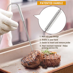 ThermoPro TP17 termometer <span class=keywords><strong>Oven</strong></span> Digital, dengan Probe ekstra akurat rumah tangga-0C hingga 300C 100cm kabel logam untuk penggunaan rumahan - Product Image 5