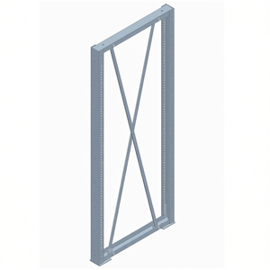 แผงข้าง Fami รุ่น 1100X2510 H สี RAL7000 ชิ้นส่วนชั้นวางแบบซ้อนได้ - Product Image 3