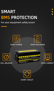 Аккумуляторная батарея SOEC 24В 100Ач LiFePO4 для солнечных систем хранения энергии с <span class=keywords><strong>3</strong></span>-летней гарантией и более 4000 циклов заряда/разряда - Product Image 3