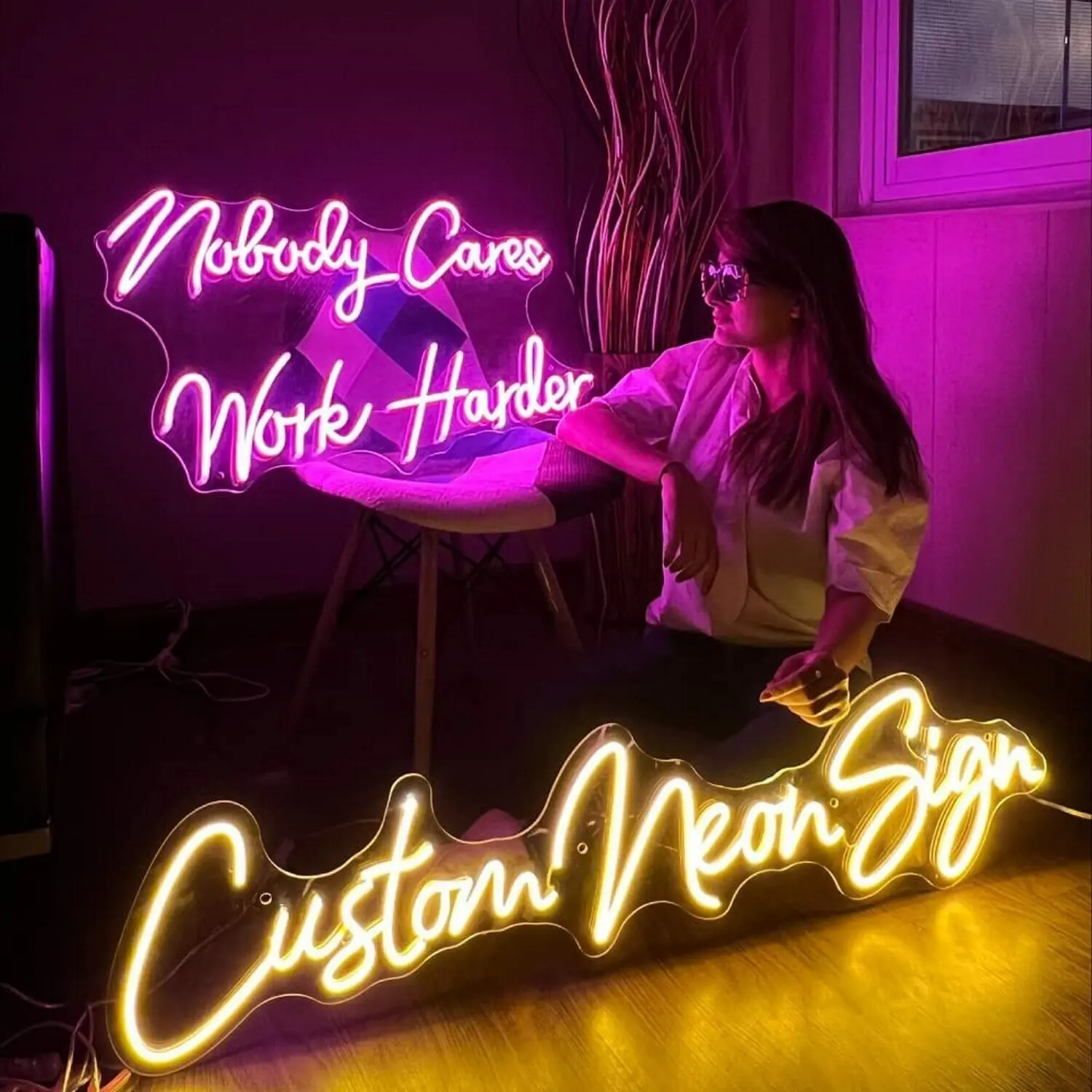 Kişilik özel Neon LED ışık işaretleri serin melek kanatları Neon burcu alışveriş merkezi Bar etkinlikleri özel Neon işaret