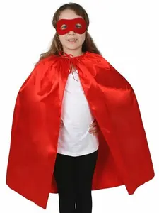 Personalized Children Kids Blue Superhero Capes And Masks For Halloween Cosplay Toy