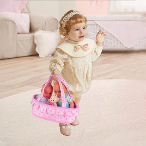 V020 Portable Baby <strong>Doll</strong> Cradle Bassinet Soft Pillow Quilt Blanket Bear Accessories <strong>Doll</strong> <strong>Carry</strong> <strong>Cot</strong> Set Pretend Play Toy - Product Image 6