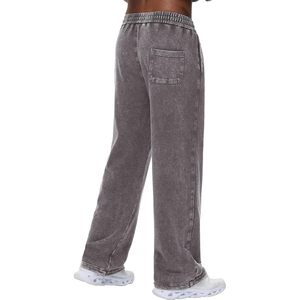 Keeps showing Mens Sweatpants Acid Washed Cotton <b>Elastic</b> Waist Joggers Drawstring Workout Long Pants - Product Image 5