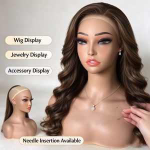Testa di Manichino Realistica per Trucco, Testa Femminile Realistica per Esposizione Parrucche, Testa di Manichino Realistica per Esposizione - Product Image 2