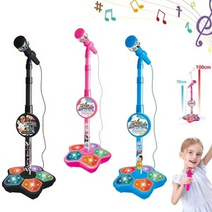 Micrófono <span class=keywords><strong>de</strong></span> Juguete con Soporte y Luces Intermitentes, Reproductor <span class=keywords><strong>MP3</strong></span> <span class=keywords><strong>de</strong></span> Karaoke, Instrumento Musical para Niños, Regalo <span class=keywords><strong>de</strong></span> <span class=keywords><strong>Cumpleaños</strong></span> - Product Image 3