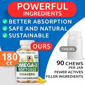 Özelleştirilebilir Pet sağlık takviyeleri balık yağı Softgel yumuşak kapsül desteği kalp ve böbrek sağlığı - Product Image 3