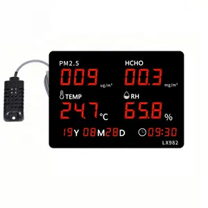 LED Digital Industrial Termometer Hygrometer Detektor Formaldehida Udara Luar Ruangan Presisi Tinggi Detektor dengan Probe