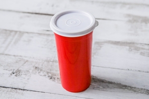 Gobelet en plastique PP sans BPA avec couvercle hermétique sécurisé, durable et réutilisable, pour boissons froides et stockage alimentaire, blanc - Product Image 6