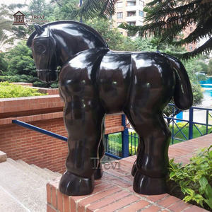 Estatua de Caballo Gordo de Bronce Fundido TREVI, Escultura de <span class=keywords><strong>Fernando</strong></span> Botero de Gran Tamaño para Decoración de Exteriores - Product Image 4