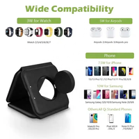 Produk penjualan terbaik adaptor pengisian cepat ponsel pengisi daya ponsel nirkabel magnetik stasiun pengisi daya nirkabel 3 in 1 3-in-1