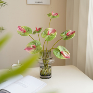 Bán Buôn Hot Bán 3D In Chất Lượng Cao Nhự<span class=keywords><strong>a</strong></span> <span class=keywords><strong>Anthurium</strong></span> Cho Đám Cưới Nhà Đảng Trang Trí Nhân Tạo Hoa - Product Image 1