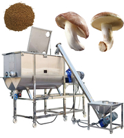 Mélangeur à ruban pour aliments et prémélanges alimentaires de 300 kg, prix compétitif, mélangeur de substrat pour champignons en acier inoxydable
