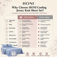 HONI Ventes chaudes Draps et taies d'oreiller en viscose / coton 200TC de style moderne, couleur unie, taille King, 4 pièces, doux, pour la chambre à coucher