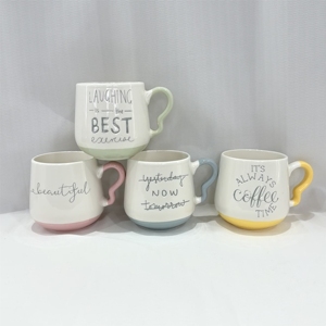 แก้วเซรามิคสลักโลโก้จากผู้ผลิตจีน แก้วน้ำเซรามิคสลักลายตามสั่ง ของขวัญแบบกำหนดเอง - Product Image 1