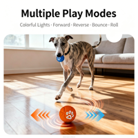 Pelota Eléctrica Interactiva para Perros, con Movimiento Automático, Recargable, para Aliviar el Estrés