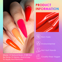 Fournitures de vernis Gel néon UV, résine acrylique très remplie, couleur, kit de Design Nail Art